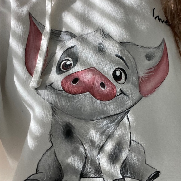 Hand Painted Hoodie Women Custom Design PUA - Picture 5 of 7